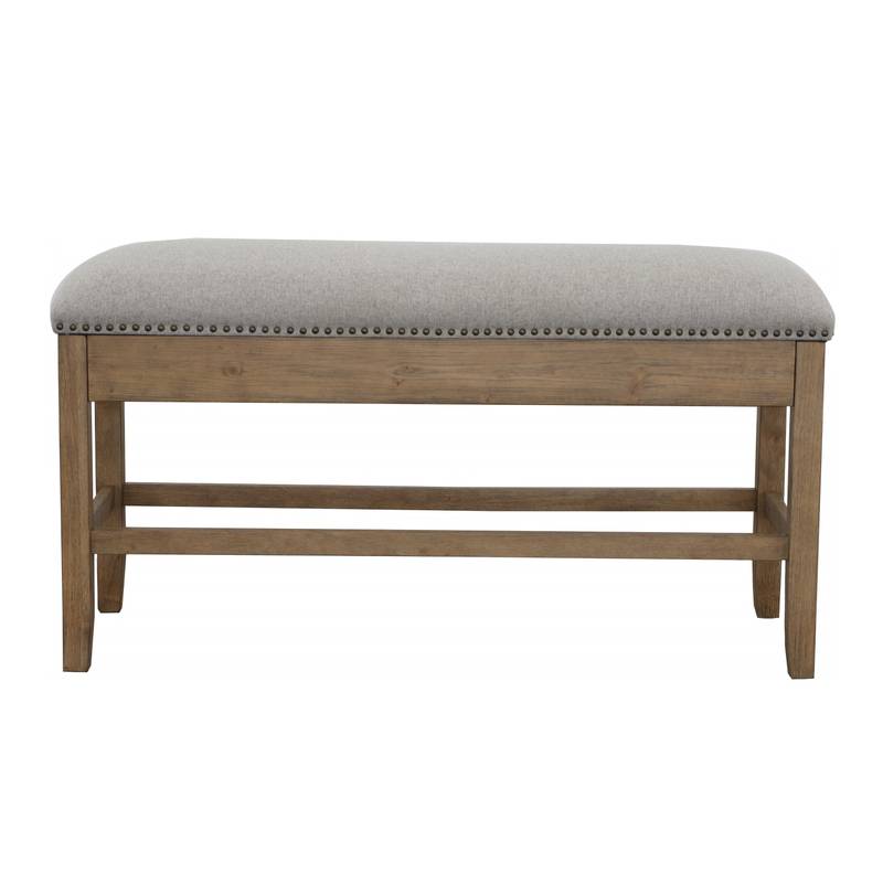 Grayson Stylish Storage Bench - Dark Brown