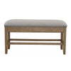 Grayson Stylish Storage Bench - Dark Brown