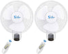 Cool Breeze Duo: Remote-Controlled Wall Fans
