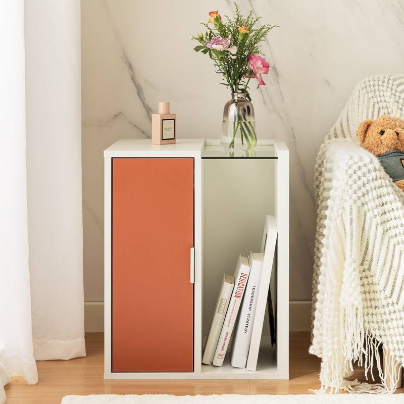 Glow Side Table with Storage