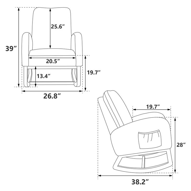 Cozy Mustard Rocker: Modern Mid-Century Accent Chair