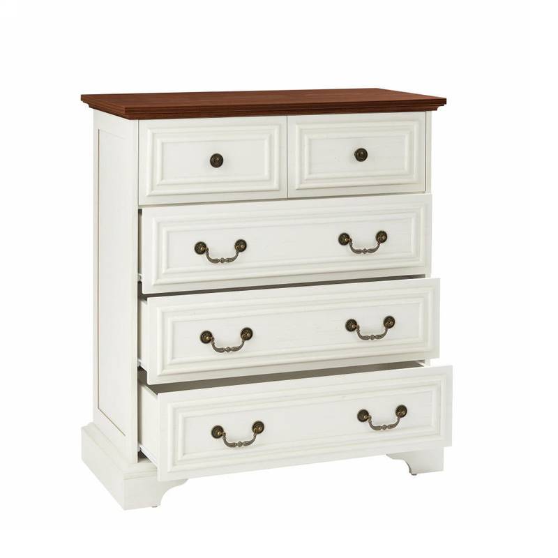 Chic White 5-Drawer Dresser - Stylish Storage Solution for Your Bedroom
