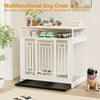 Stylish Wooden Dog Crate with Storage for Large Dogs