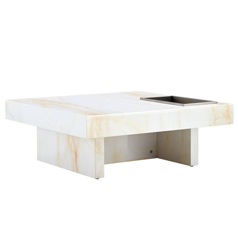 Elegant Marble-Inspired Coffee Table