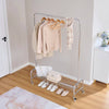 Rolling Clothes Rack with Basket