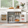 Versatile Rolling Kitchen Island with Storage