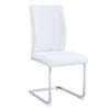 Chic White Curve Dining Chairs - Set of 4