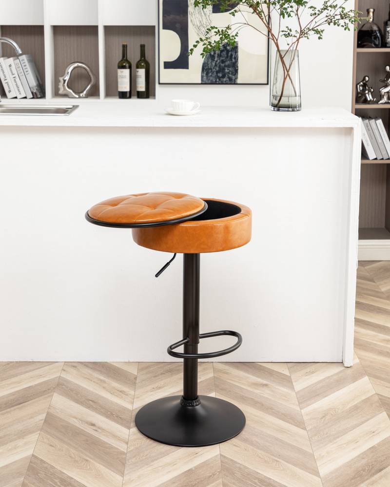 Stylish Swivel Bar Stools - Set of Two