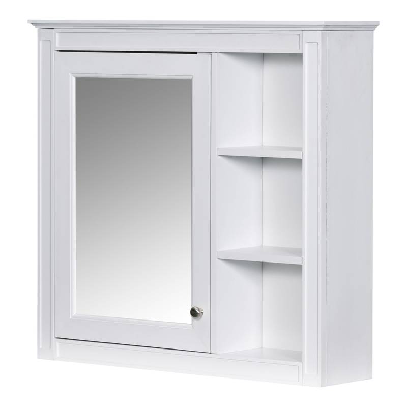 Sleek Wall-Mounted Medicine Cabinet with Mirror & Shelves