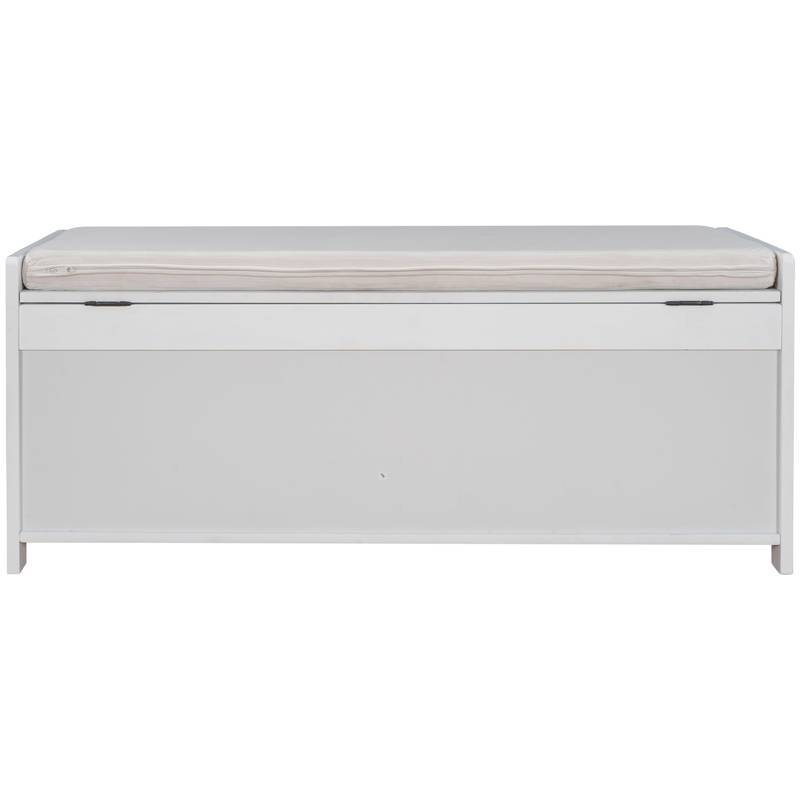 Chic Storage Bench with Cushion and Hidden Space