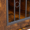 Rustic Double Puppy Sliding Dog Crate