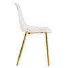 Chic Crystal Dining Chairs - Set of Four with Gold Legs