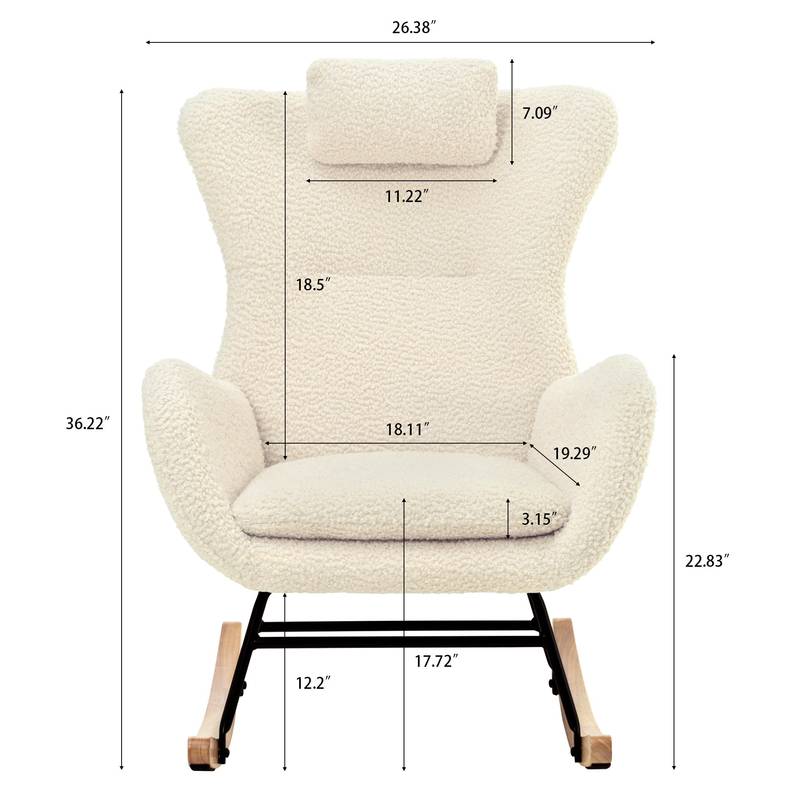 Teddy Comfort Rocker - A Cozy Glider for Every Room