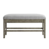 Grayson Dark Gray Storage Bench