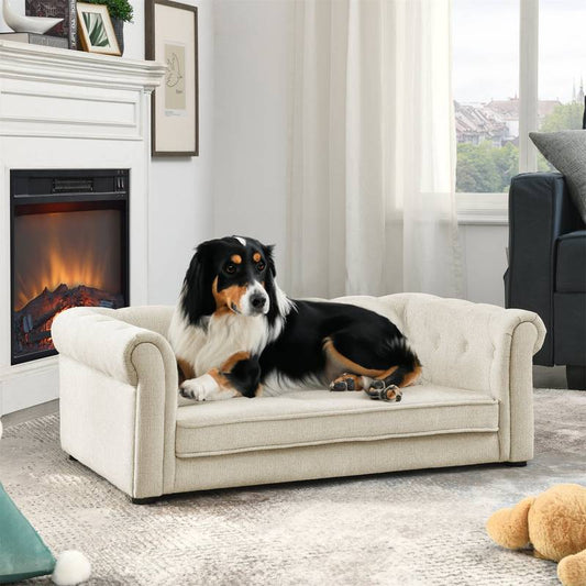 Chic Elevated Pet Sofa - Cozy & Stylish Bed for Dogs