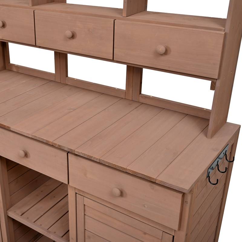 Garden Haven Potting Bench & Storage Station