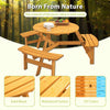 Cozy Circle Picnic Table for Outdoors - Seats Six & Easy DIY!