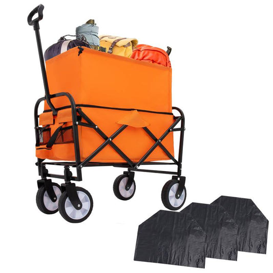 Versatile Collapsible Beach Wagon with Liner Bags