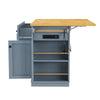Versatile Rolling Kitchen Island with Drop Leaf & Storage