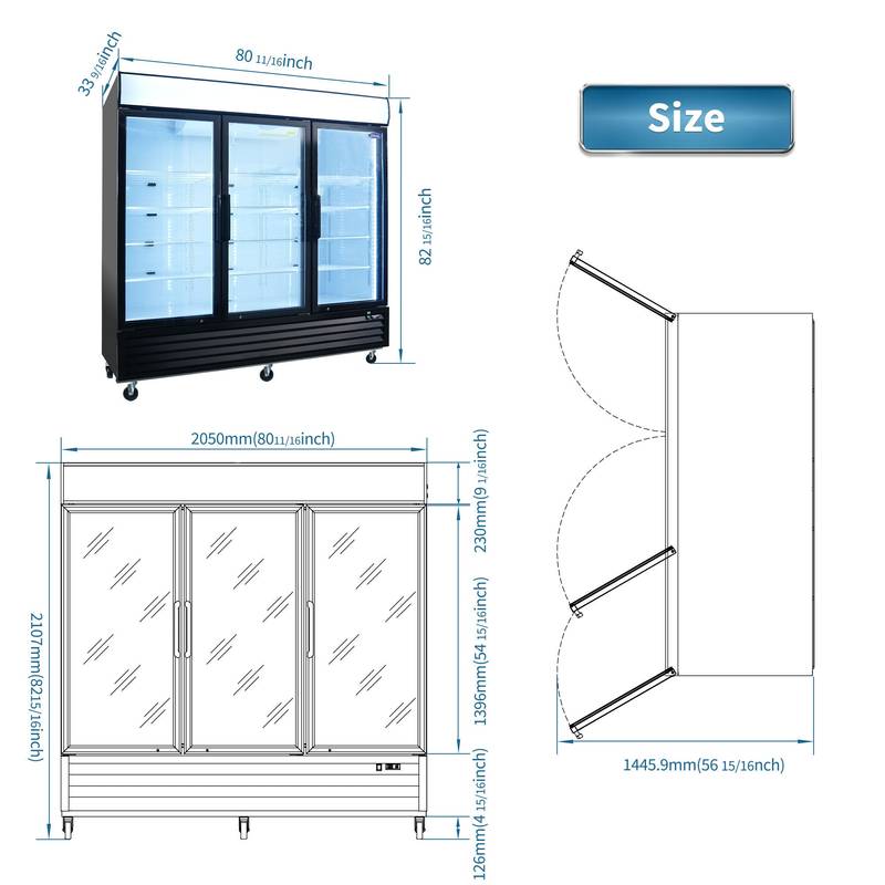 ChillMaster Glass Door Freezer Display