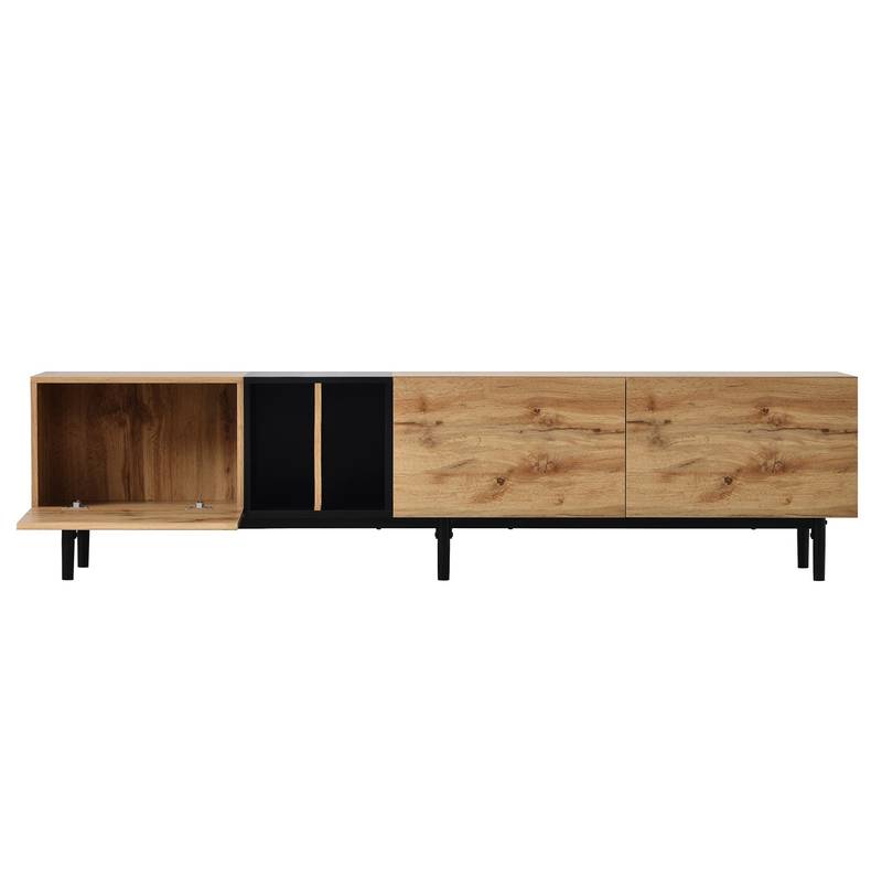 Sleek TV Stand with Ample Storage for Effortless Entertainment