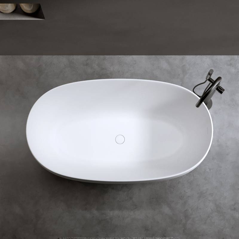 Chic Compact Resin Bathtub