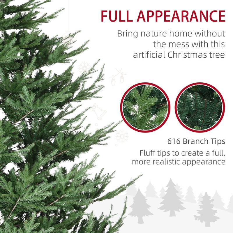 Festive Glow 9ft Realistic Pine Christmas Tree
