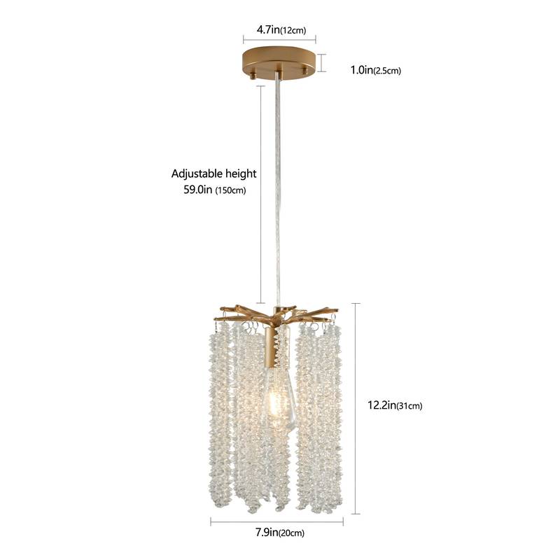 Chic Crystal Cascade Pendant Trio