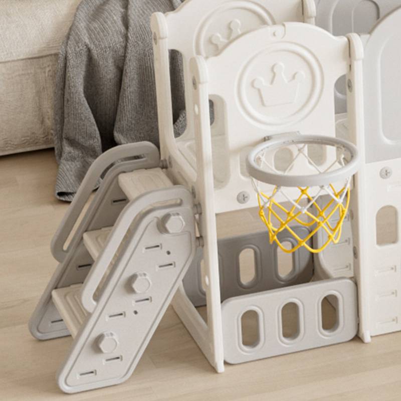 Fun Toddler Playground Slide with Swing & Hoop
