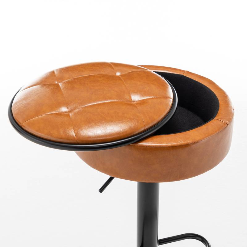 Stylish Swivel Bar Stools - Set of Two