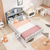 Stylish Montessori Bed Headboard with Storage - Grey