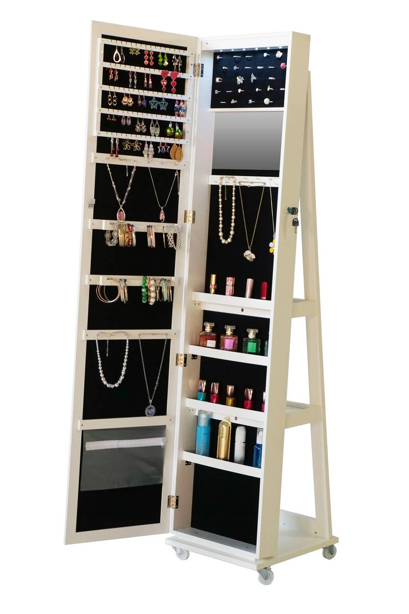 360° Glam Mirror & Jewelry Organizer