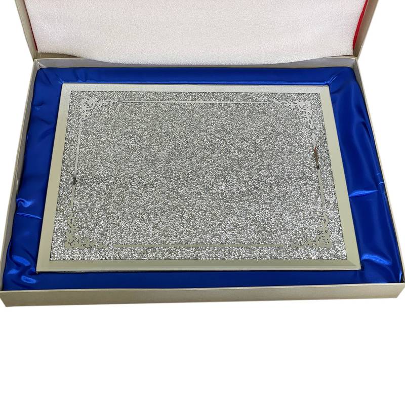 Elegant Glass Serving Tray Gift Set