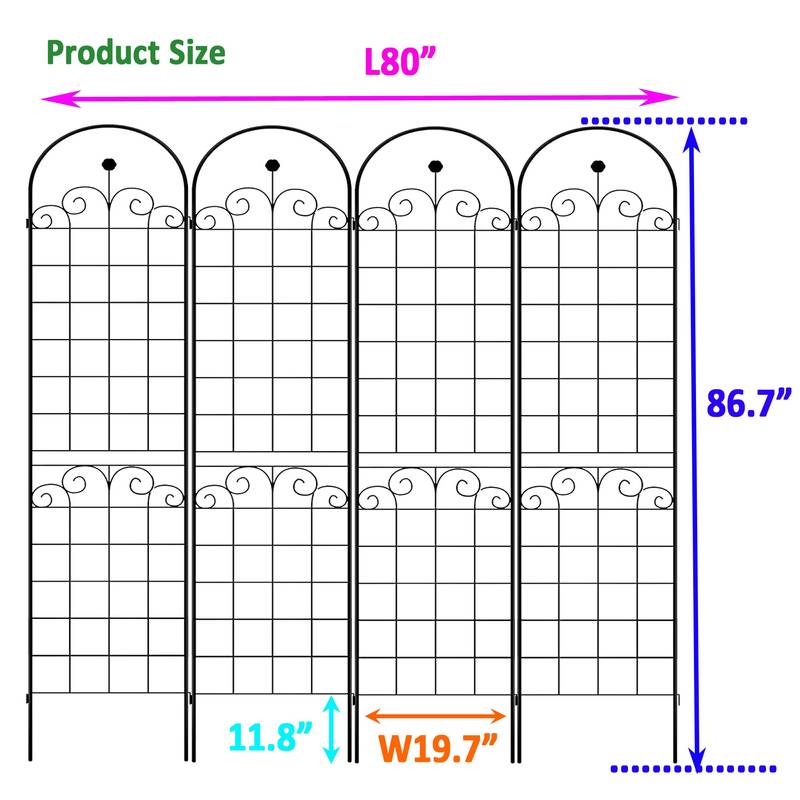 Stylish Rustproof Garden Trellis for Climbing Plants