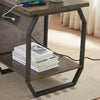 Stylish Charging End Tables - Set of Two with USB Ports