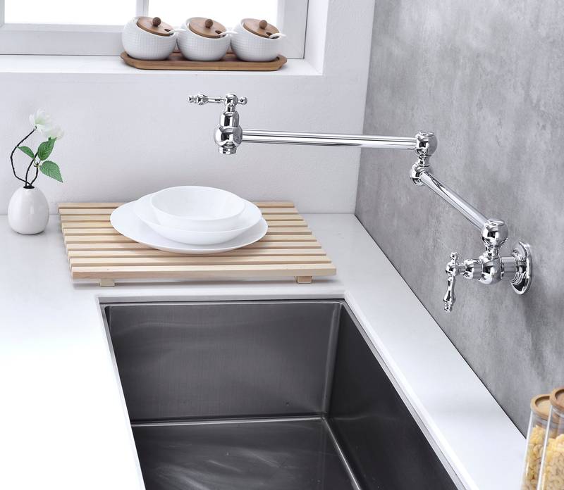 Space-Saving Kitchen Pot Filler Faucet