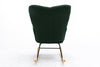 Cozy Green Rocking Chair - Mid Century Modern Charm