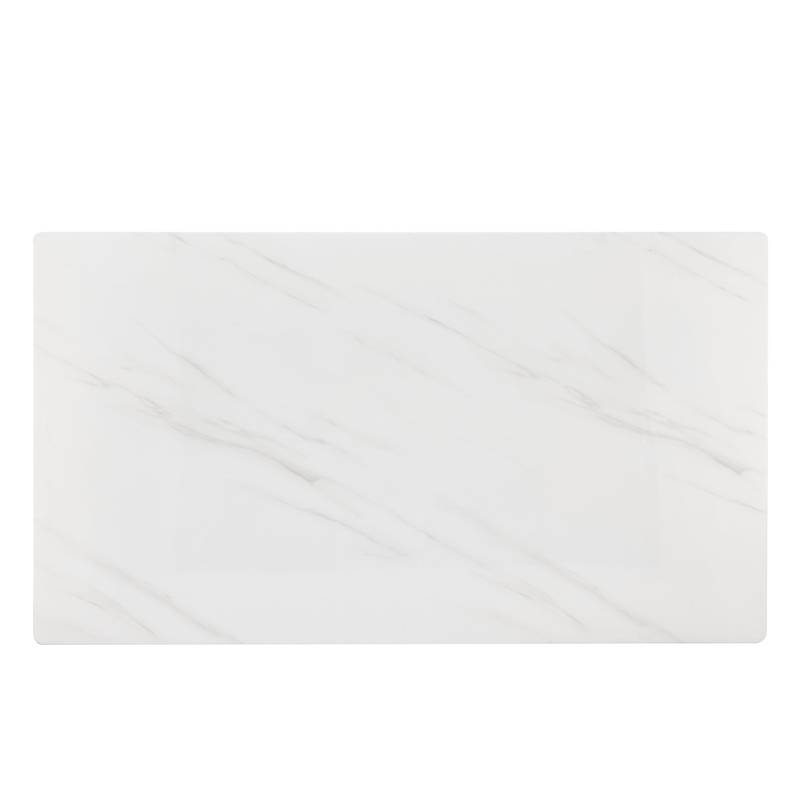 Sleek Marble-Design Dining Table
