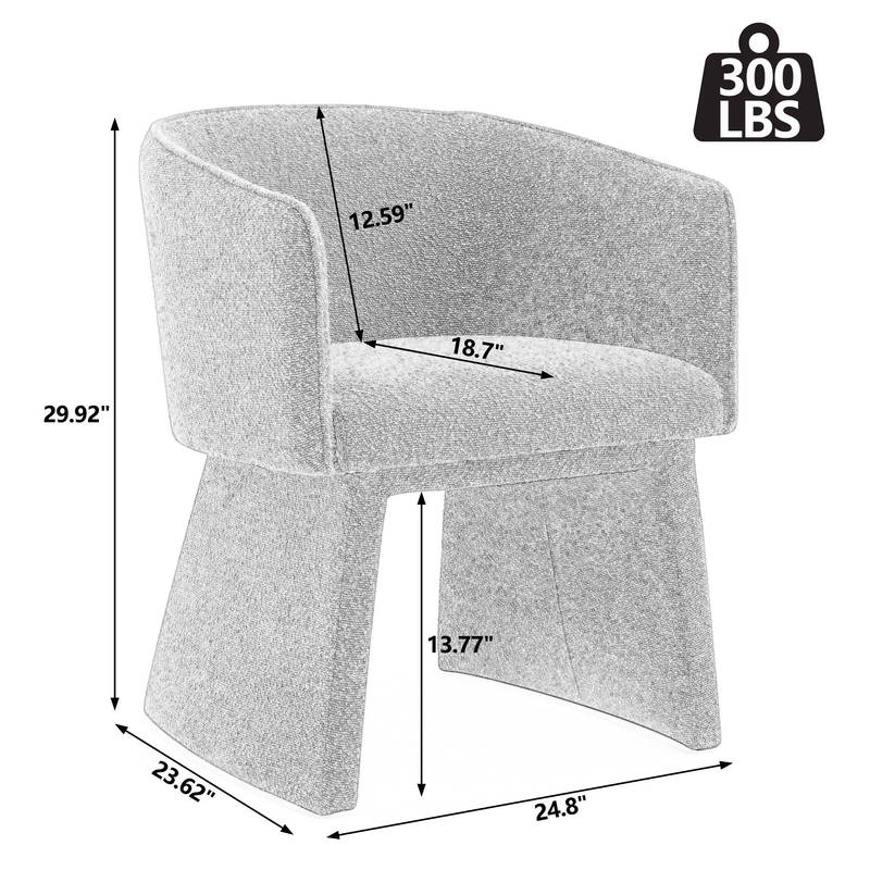Chic White Lounge Chair