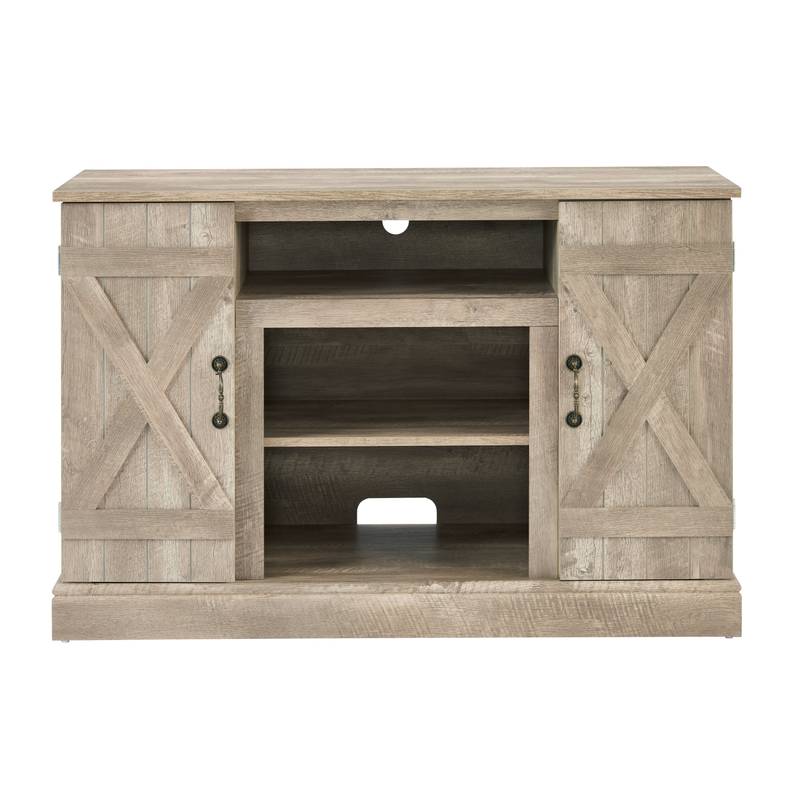 Charming Farmhouse TV Stand with Versatile Storage