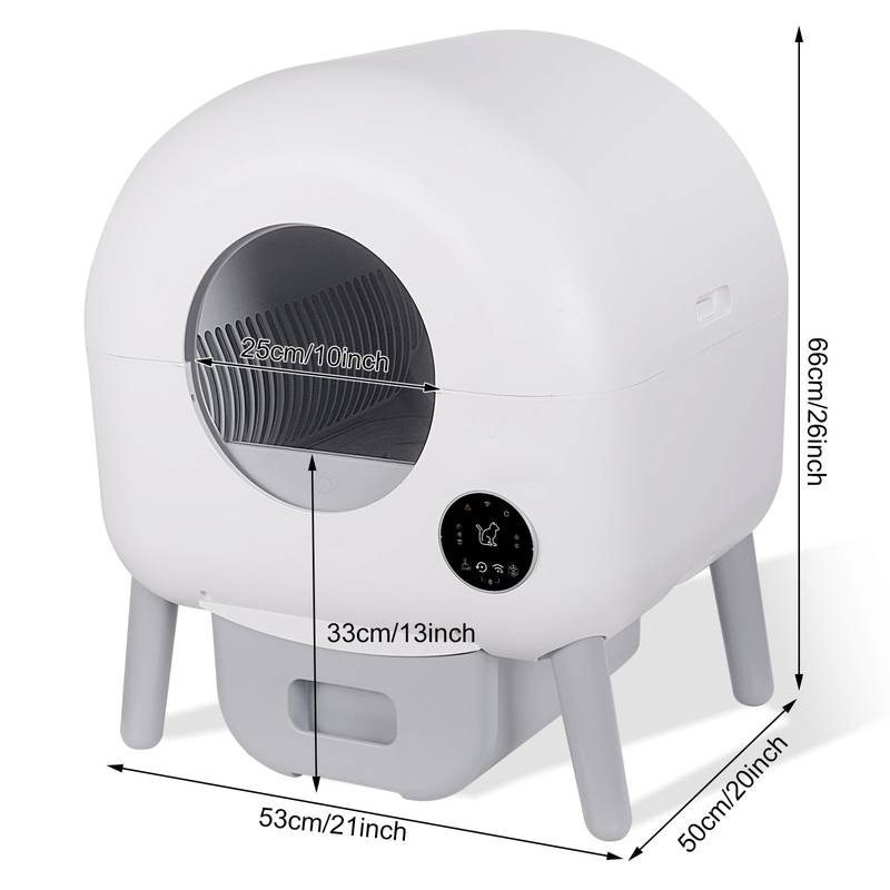 Purrfect Clean Litter Box - Hassle-Free Self-Cleaning for Multiple Cats!