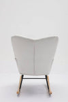 Velvet Mid-Century Rocking Chair - Cozy & Chic for Your Space