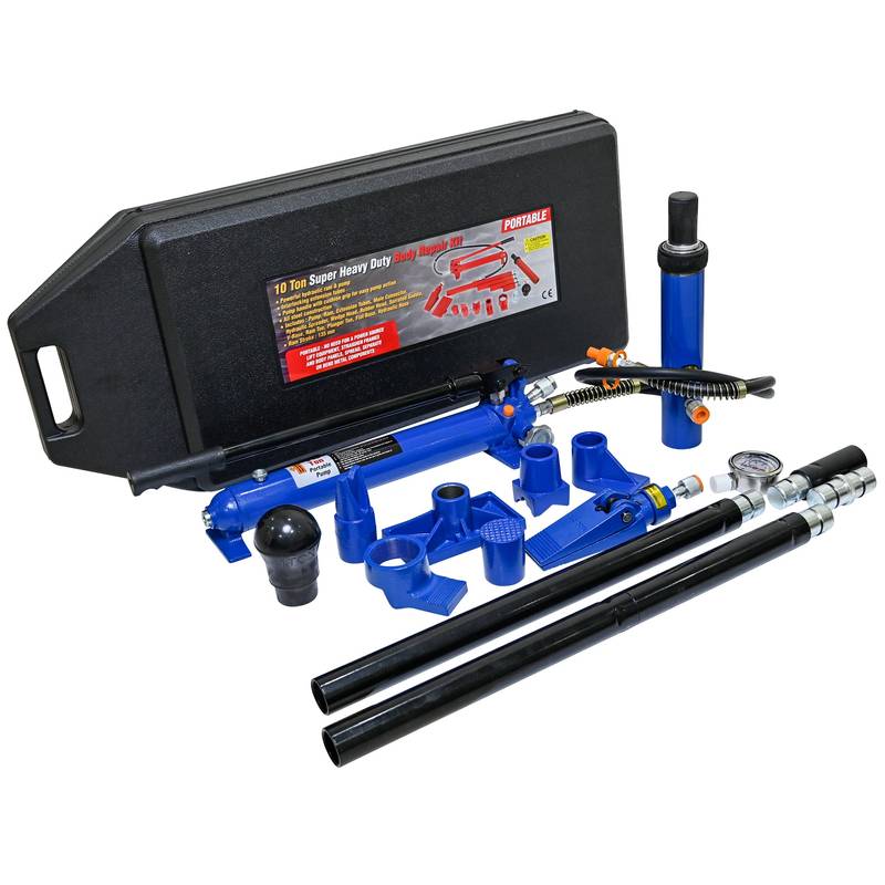 Portable Power: Hydraulic Gear in Bold Black & Blue