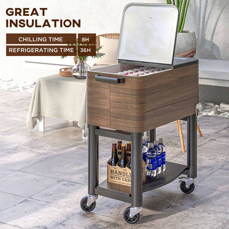 Chill & Grill Patio Cooler Cart