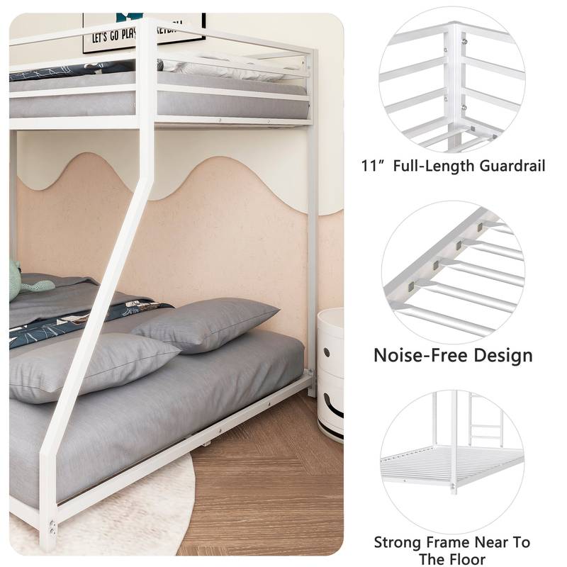 Sturdy Metal Bunk Bed - Fun & Easy Climb for All Ages!