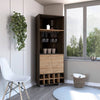 Chic Corner Wine Cabinet with Shelves