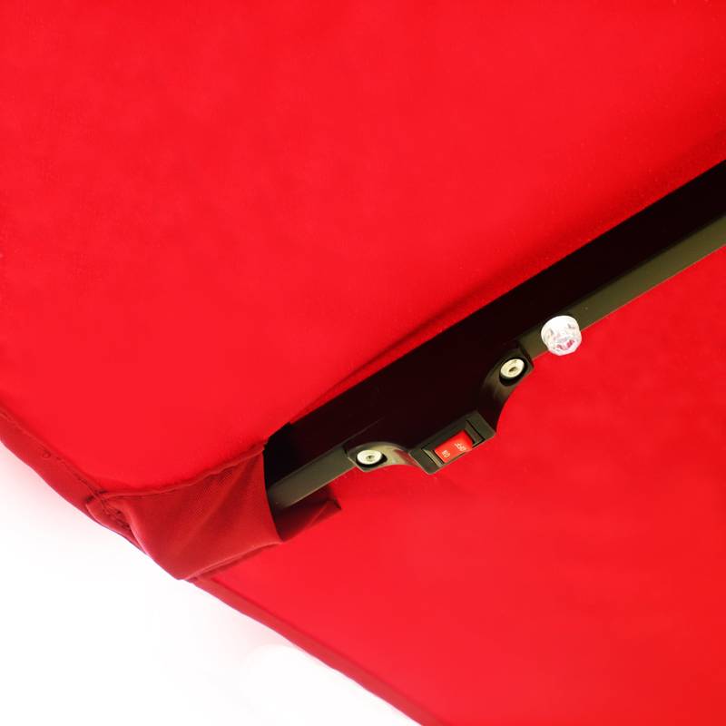 Vibrant Double-Sided Patio Umbrella with Base