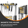 Versatile Telescopic Ladder with Rotating Stabilizer and Magnetic Tool Holder