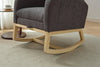 Cozy Modern Rocking Chair with Pocket