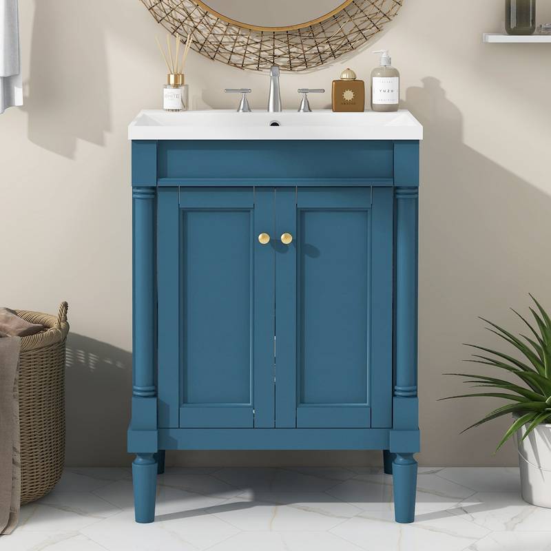 Chic Double-Tier Bathroom Vanity with Sink
